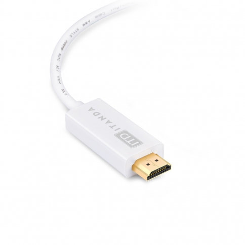 ITANDA Mini DisplayPort(Thunderbolt)to HDMI Cable Female 6ft Cord Gold Plated for MacBook