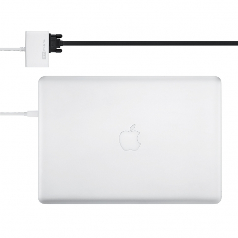 ITANDA Mini DisplayPort (Thunderbolt Port Compatible) to HDMI/VGA Male to Female 2-in-1 Adapter