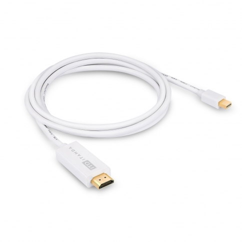 ITANDA Mini DisplayPort(Thunderbolt)to HDMI Cable Female 6ft Cord Gold Plated for MacBook