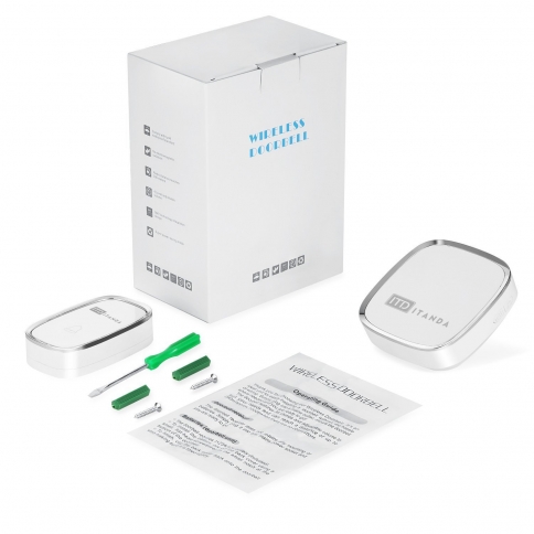 ITANDA Chimes Wireless Doorbell ( 1 Push Button + 1 plug in Receiver ( LED Indicator )