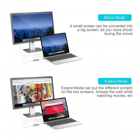 USB-C to Mini DisplayPort Adapter - ITD ITANDA 4K Thunderbolt 3 to Mini DP Adapter Cable for Apple N