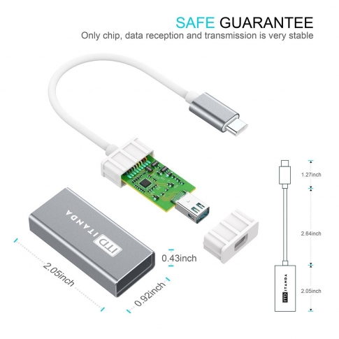 USB-C to Mini DisplayPort Adapter - ITD ITANDA 4K Thunderbolt 3 to Mini DP Adapter Cable for Apple N